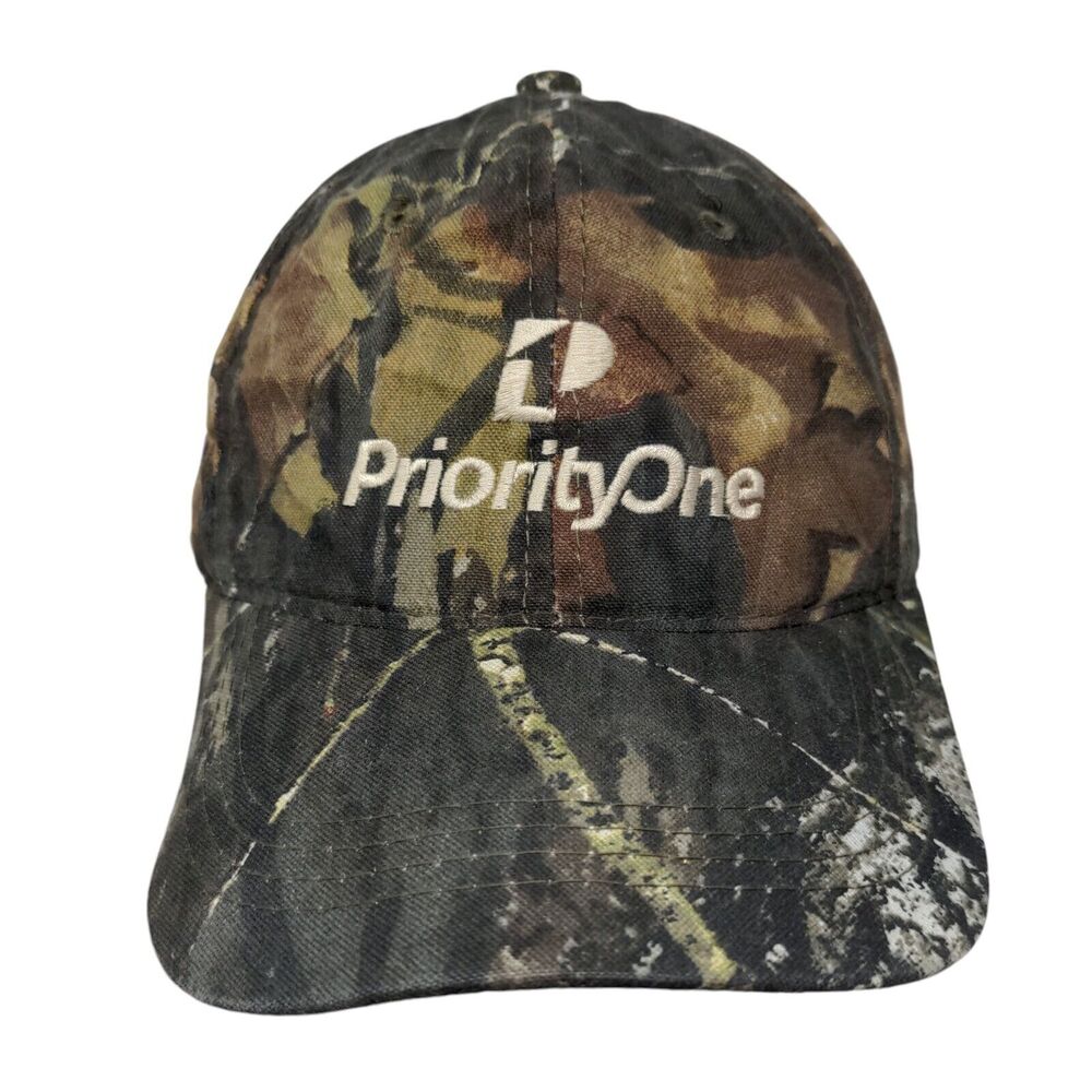 Priority One Slideback Hat Camouflage OSFM One Size Embroidered Outdoor Cap